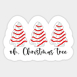 Oh Christmas Tree Cakes Sticker